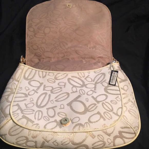 Bebe NWT White and Gold - Picture 6 of 8